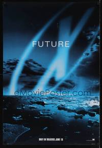 1w827 X-FILES style B teaser DS 1sh '98 David Duchovny, Gillian Anderson, Martin Landau, sci-fi!
