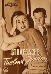 1x151 THELMA JORDON German program '52 different images of Barbara Stanwyck, Wendell Corey