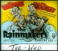 1x093 RAINMAKERS glass slide '35 wonderful wacky cartoon art of Bert Wheeler & Robert Woolsey!