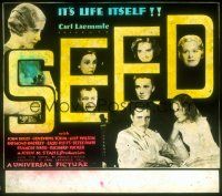 1x098 SEED glass slide '31 directed by William Wellman, Bette Davis billed & pictured!