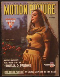 1x038 MOTION PICTURE magazine November 1940 pretty Loretta Young in cool outfit!