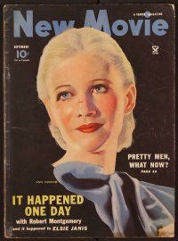 1x027 NEW MOVIE MAGAZINE magazine September 1934 great art of pretty Ann Harding by Clark Moore!