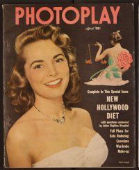 1x042 PHOTOPLAY magazine April 1950 portrait of sexy Janet Leigh by Don Ornitz from Jet Pilot!