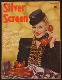 1x002 SILVER SCREEN magazine February 1945 sexy Rita Hayworth in Tonight and Every Night!