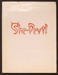 1x189 SHE-DEVIL presskit '89 Rosanne Barr, Meryl Streep, Ed Begley Jr, Sylvia Miles