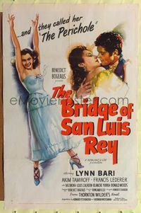 1y095 BRIDGE OF SAN LUIS REY 1sh '44 they called Lynn Bari the Perichole, Akim Tamiroff!