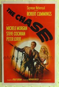 1y128 CHASE 1sh '46 Robert Cummings & pretty Michele Morgan, film noir!