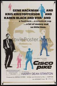 1y135 CISCO PIKE 1sh '71 Gene Hackman, Kris Kristofferson, Karen Black, Viva!