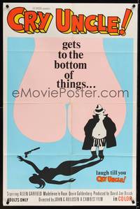 1y161 CRY UNCLE 1sh '71 pre-Rocky director John Avildsen gets to the sexy bottom of things!