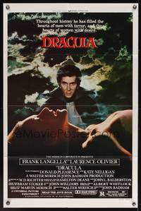 1y208 DRACULA style B 1sh '79 Laurence Olivier, Bram Stoker, vampire Frank Langella & sexy girl!