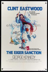 1y220 EIGER SANCTION 1sh '75 Clint Eastwood's lifeline was held by the assassin he hunted!