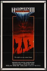 1y331 HALLOWEEN III 1sh '82 Season of the Witch, horror sequel, cool horror image!