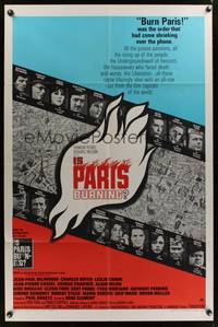 1y417 IS PARIS BURNING 1sh '66 Rene Clement's Paris brule-t-il, World War II all-star cast!