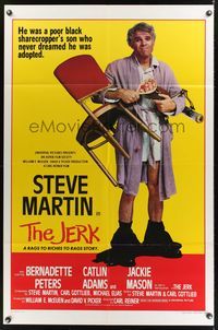 1y431 JERK style B int'l 1sh '79 wacky Steve Martin is the son of a poor black sharecropper!