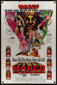 1y528 MARCO THE MAGNIFICENT 1sh '66 Orson Welles, Anthony Quinn, star-studded adventure!