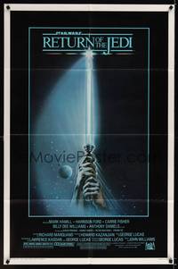 1y708 RETURN OF THE JEDI 1sh '83 George Lucas classic, Mark Hamill, Harrison Ford