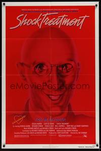 1y761 SHOCK TREATMENT 1sh '81 Rocky Horror follow-up, great artwork of demented doctor!