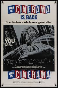 1y885 THIS IS CINERAMA 1sh R73 back to entertain a whole new generation!