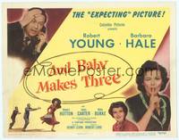1z003 AND BABY MAKES THREE TC '49 Robert Young & Barbara Hale in the expecting picture!