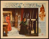 1z232 BRIDES OF DRACULA LC #8 '60 scared ladies see that the vampire has slipped his chains!