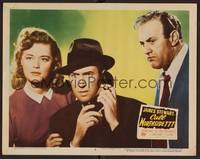 1z239 CALL NORTHSIDE 777 LC #5 '48 great close up of James Stewart, Lee J. Cobb & Helen Walker!