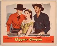 1z127 COPPER CANYON signed LC #4 '50 by Macdonald Carey, who's with Ray Milland & sexy Hedy Lamarr!