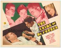 1z017 CRIME OF DR. FORBES style A TC '36 Gloria Stuart wants Robert Kent to euthanize her dad!