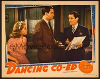 1z261 DANCING CO-ED LC '39 super young Lana Turner with Artie Shaw & Roscoe Karns!