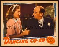 1z260 DANCING CO-ED LC '39 close up of young Lana Turner pestering Leon Errol!