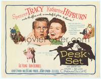 1z025 DESK SET TC '57 Spencer Tracy & Katharine Hepburn make the office a wonderful place!