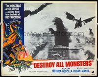 1z268 DESTROY ALL MONSTERS LC #4 '69 Godzilla, Ghidorah, Anguirus & Rodan in huge brawl!