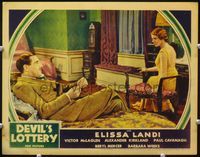 1z270 DEVIL'S LOTTERY LC '32 elegant Elissa Landi glares angrily at Alexander Kirkland!