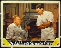 1z280 DR. KILDARE'S STRANGE CASE LC '40 crusty Lionel Barrymore chews out smug Lew Ayres!