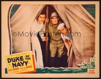 1z286 DUKE OF THE NAVY LC '42 two sailors & old guy in pith helmet peering out from their tent!