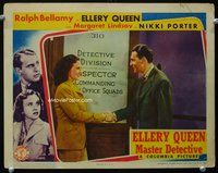 1z293 ELLERY QUEEN MASTER DETECTIVE LC '40 Ralph Bellamy shakes hands with Margaret Lindsay!