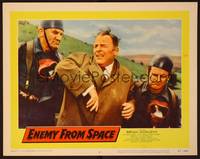 1z294 ENEMY FROM SPACE LC #6 '57 close up of Brian Donlevy taken by two men in helmets!