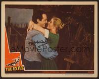 1z130 EXILE signed LC #5 '51 by Douglas Fairbanks Jr., who is embracing pretty Rita Corday!