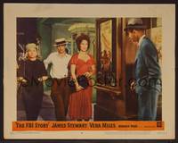 1z304 FBI STORY LC #8 '59 Jean Willes as the lady in red by real Gable movie poster!