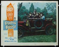 1z305 FEUDIN' FOOLS LC '52 Leo Gorcey & Huntz Hall with gun in car with hillbilly girls!