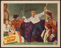 1z131 FIGHTING O'FLYNN signed LC #8 '49 by Douglas Fairbanks Jr., who is fighting two men at once!