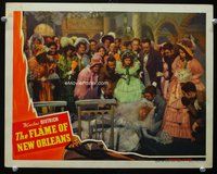 1z311 FLAME OF NEW ORLEANS LC '41 large crowd around passed out bride Marlene Dietrich!