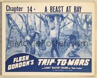 1z313 FLASH GORDON'S TRIP TO MARS Chap 14 LC R40s serial, A Beast at Bay, Buster Crabbe fighting!