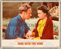 1z339 GONE WITH THE WIND LC #6 R68 great close up of Leslie Howard holding Scarlet O'Hara's hands!