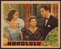1z360 HONOLULU LC '39 Rita Johnson between Eleanor Powell looking with interest at Robert Young!
