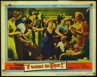 1z370 I WANT TO LIVE LC #3 '58 Susan Hayward as Barbara Graham, a party girl convicted of murder!