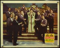 1z373 ICELAND LC '42 beautiful Osa Massen stands with Sammy Kaye & His Orchestra!