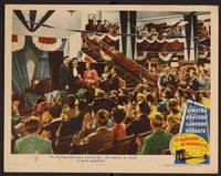 1z378 IT HAPPENED IN BROOKLYN LC #7 '47 Frank Sinatra, Grayson & Lawford applaud boy at assembly!