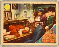 1z380 KELLY THE SECOND LC '36 bad guys find Patsy Kelly hiding inside rolltop desk!