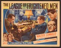 1z400 LEAGUE OF FRIGHTENED MEN LC '37 Walter Connolly as Rex Stout's detective Nero Wolfe!