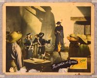 1z427 MARK OF ZORRO LC '40 great image of masked hero Tyrone Power holding soldiers at gunpoint!